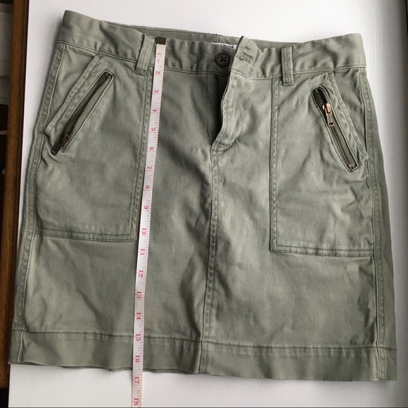 Cargo Skirt Light Green Grey Old Navy S/M Pockets - Picture 3 of 8